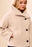 ANTIQUE WHITE LOFTY CHIC FUNNEL NECK JACKET