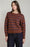 Stripe Crewneck Sweater-Rustic Brown/Blue