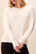 MOONSTONE L/S CREW NECK TOP