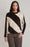 Diagonal Stripe Sweater-Brown/Oat