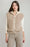 Hooded Boucle Vest-Beige