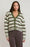 Striped Cardigan-Green/Brown