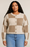 Colourblock Cardigan-Heather Taupe-DP