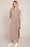Knot Waist Long Dress- Lt Heather
