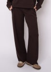 BROWN VICTORIA SOFT KNIT STRAIGHT LEG PANT