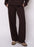 BROWN VICTORIA SOFT KNIT STRAIGHT LEG PANT