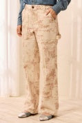 CHANTILLY AUDREY PRINTED CARPENTER JEAN