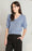 Puffy Sleeve Sweater Top-Steel