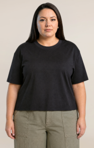 Short Sleeve Essential Tee-Black-DP