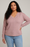 V-Neck Knit-Dusty Rose DP