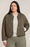 Quilted Jacket-Dk Khaki Green-DP