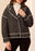 BLACK L/S BTN FRT COAT