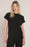 Textured Knot Top-Black