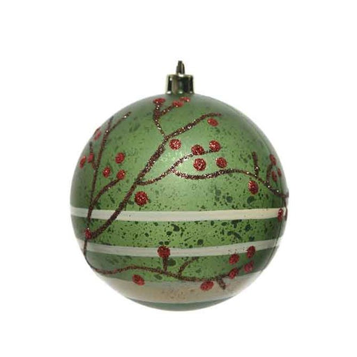 Ornament - Green Ball w/Gold Cap