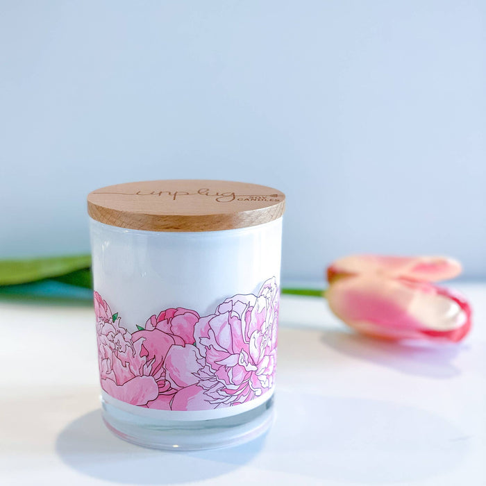 Pink Peony Spring Soy Candle