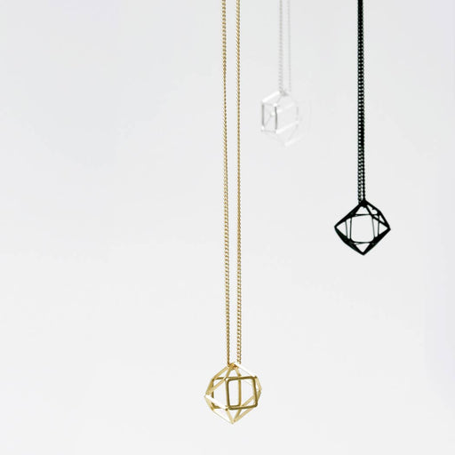 Hollow 3D Hexagon Necklace