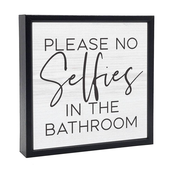 Please No Selfies | Wood Sign