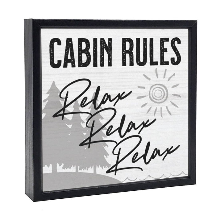 Cabin Rules | Wood Sign