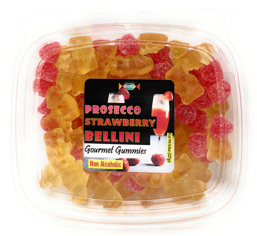 Prosecco Bears Bellini Gummy Mix w/ Strawberry Gummy