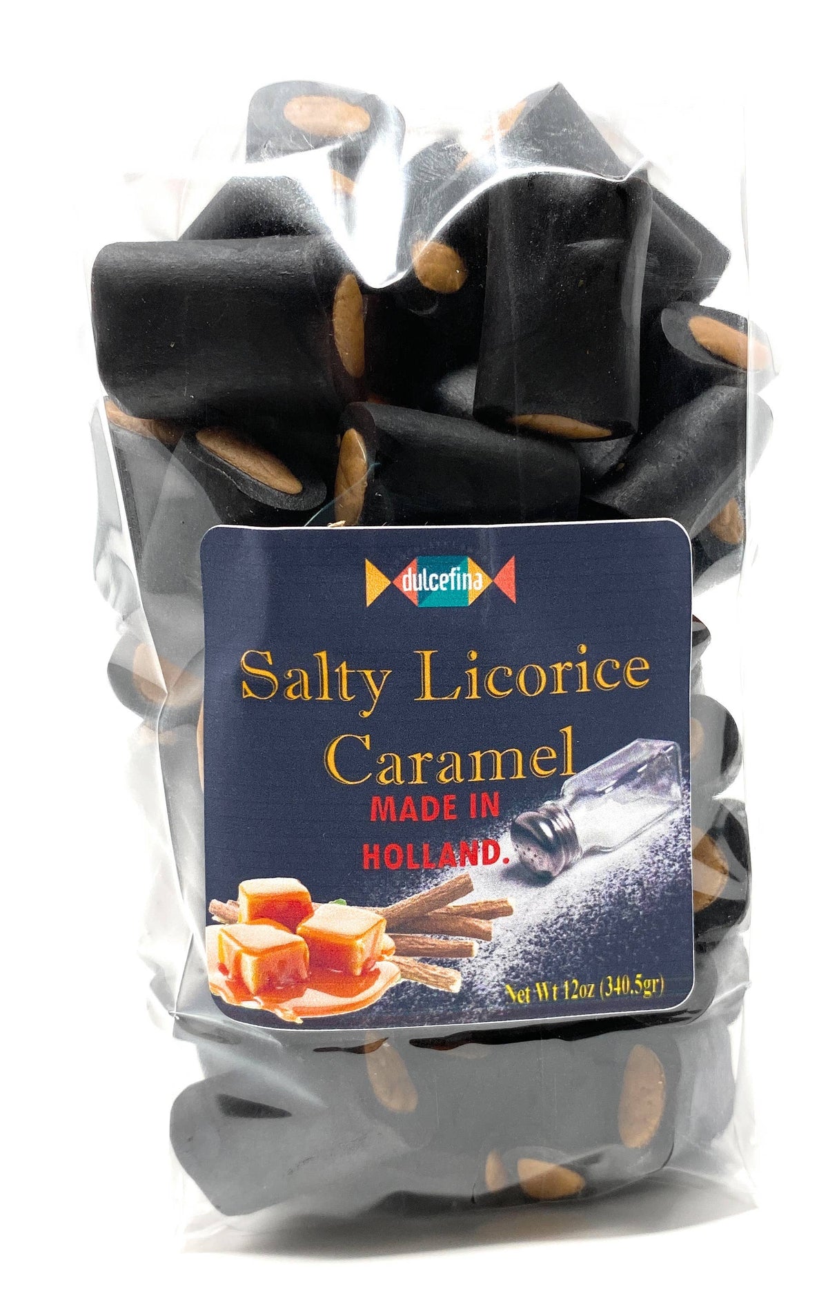 Dutch Salty Licorice with Caramel Center 12oz Bag — Dutch Growers Regina