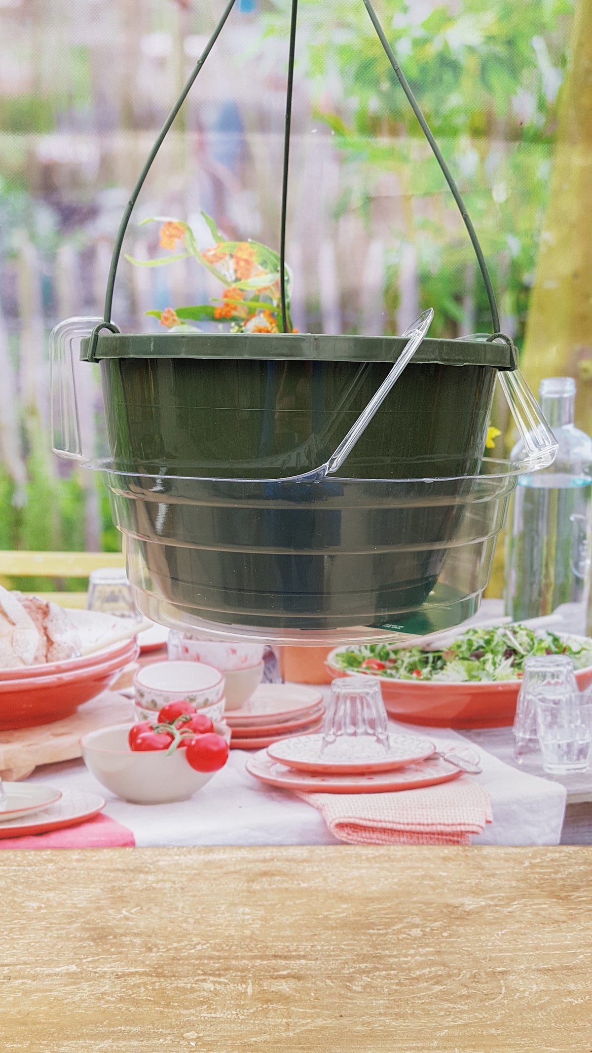 hanging planter drainage tray Hanging basket drip pan 12” — Dutch Growers Regina