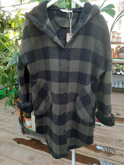 RD Style Outerwear long Plaid jacket