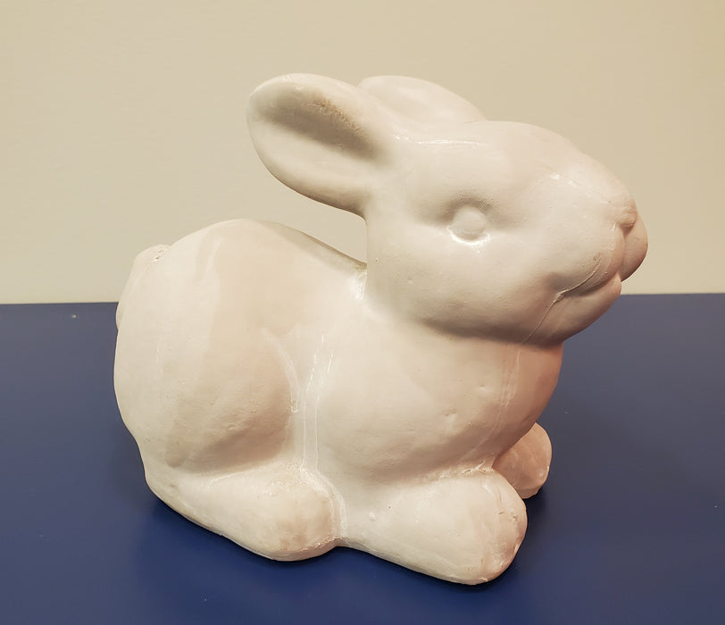 Rabbit Sitting White Terracotta