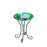 Glass Solar Bird Bath with Stand Dragonfly Duo