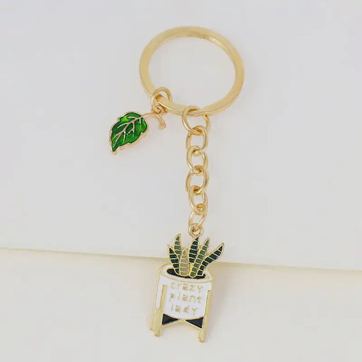 Keychain Plant Lover Crazy Plant Lady