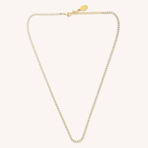 Micro Gold Pearl Necklace