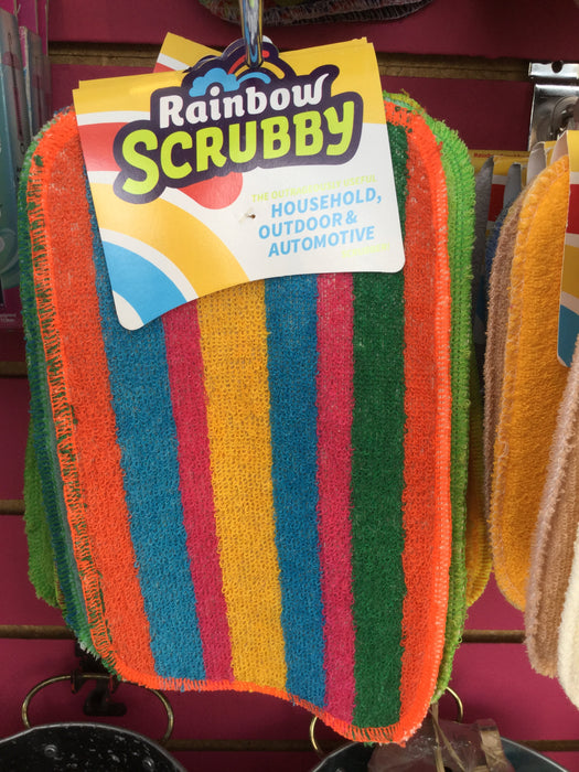 Rainbow Scrubby Sponge Long
