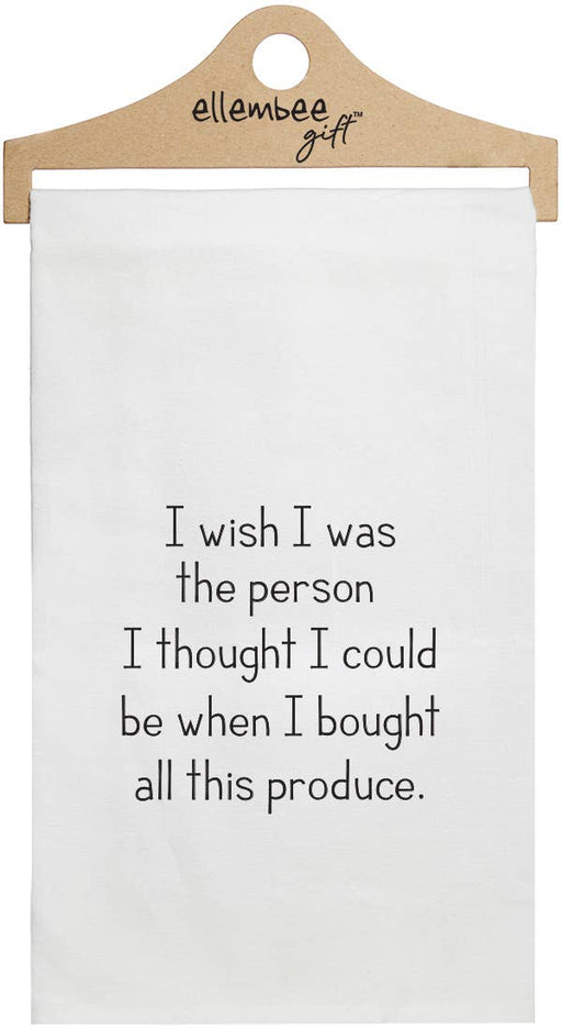 I Wish I Was the Person | White Kitchen Towels