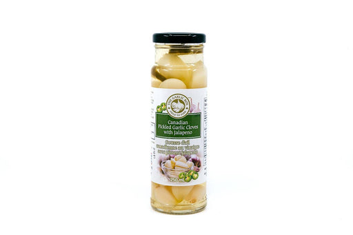 Canadian Pickled Garlic Cloves with Jalapeno