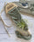 Macrame airplant air plant hanger with engraved wooden piece