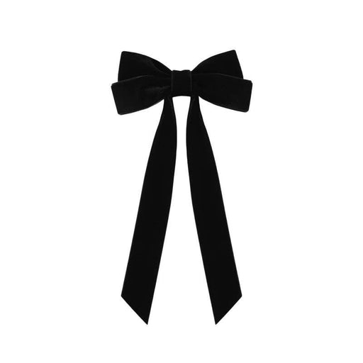 Miss Sparkling - Velvet hair bow: One size / Black