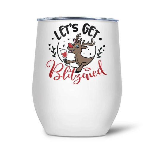 Let's Get Blitzened | Thermal Wine Tumbler Christmas