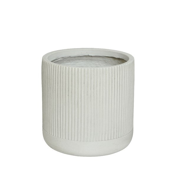 Pot - Fibreclay Stripe - Off White