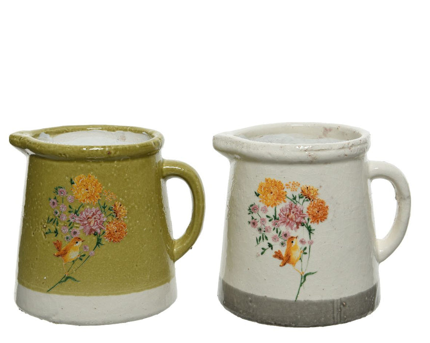 Pot Pitcher with Flower