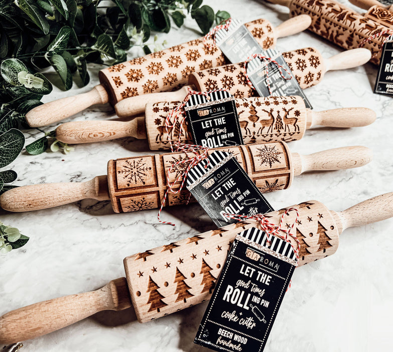 Wooden Rolling Pins for Cookies  Christmas Trees — Dutch Growers