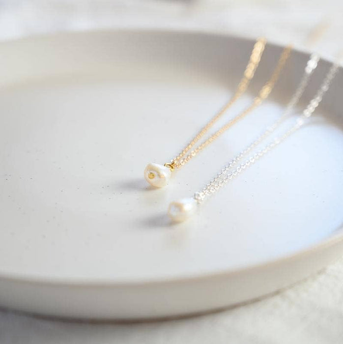 Freshwater Pearl Necklace | Gold