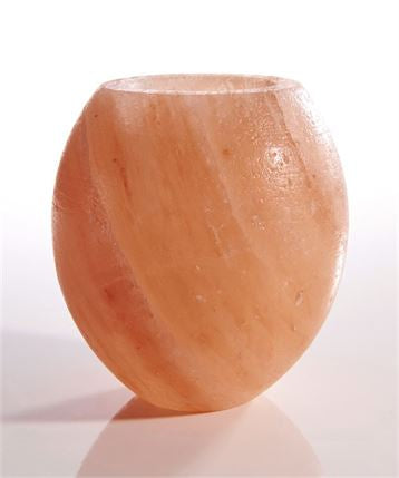 Earth Luxe Himalayan Crystal Salt Carved Tealight Candle Holder