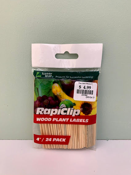 Luster Leaf - Rapiclip - 4" Wood Plant Labels
