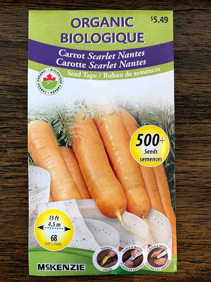 Carrot Seeds - Seed Packet