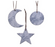 Ornament - Moon/Star/Crescent Marble