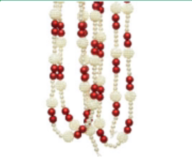 Garland Red/White Beads