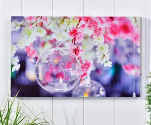 Canvas Outdoor- LED- Cherry Blossom