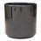 Pot Mid Century Cylinder with Stand Black