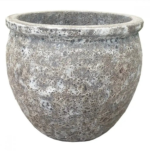 Pot - Neptune Flat Rim Ash Grey