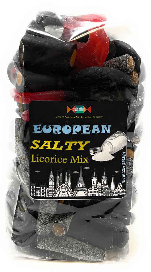 European Salty Licorice Mix 12oz Bag