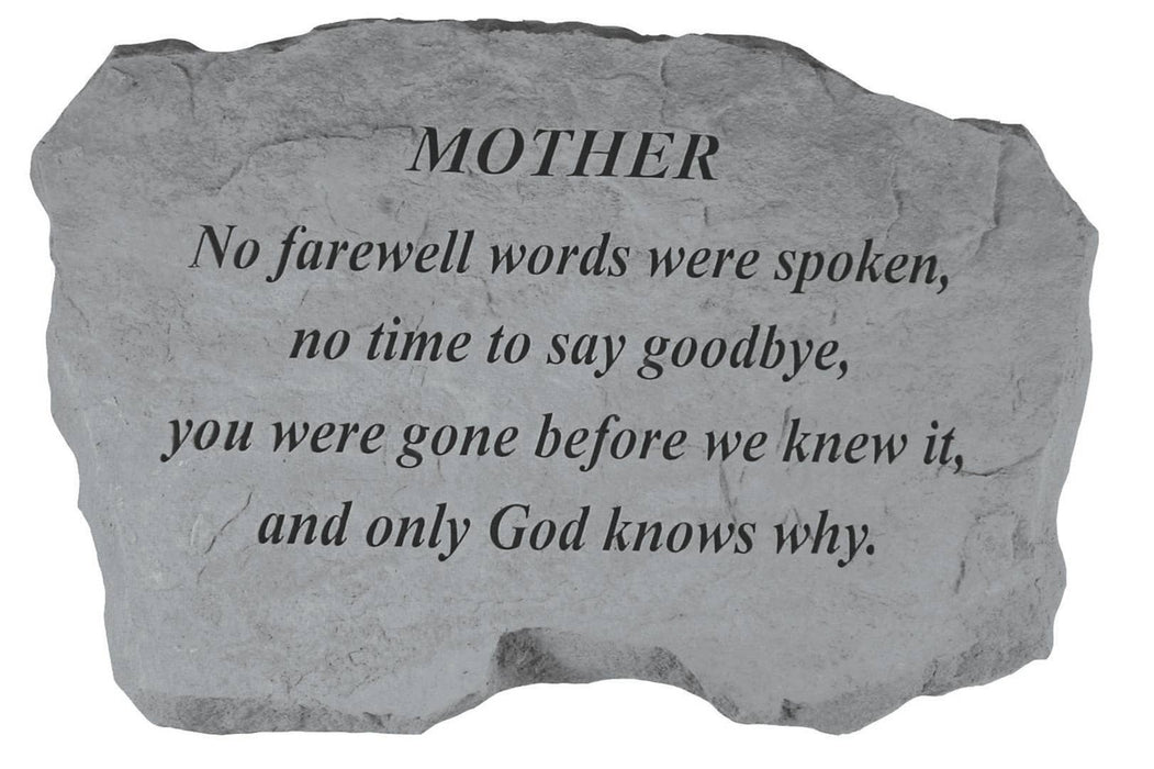 Mother No Farewell….